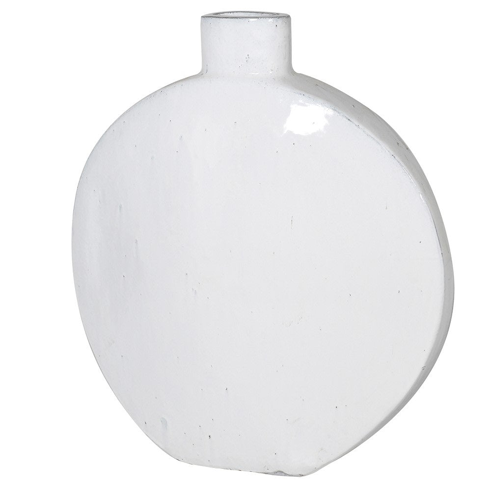 Extra Large White Round Ceramic Vase