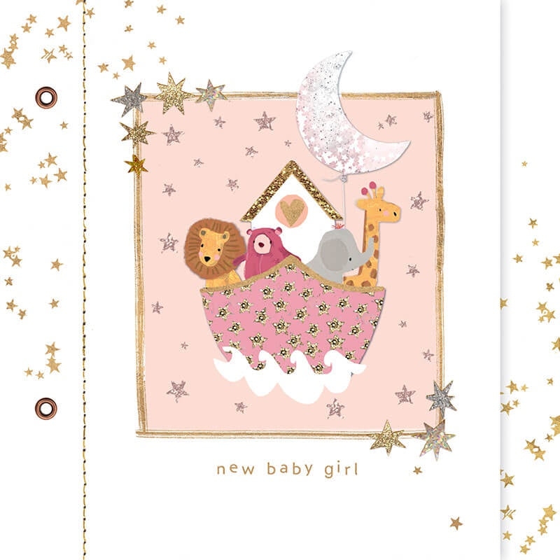 Ark New Baby Girl Card ND221