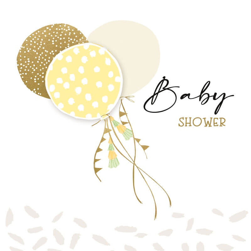 Baby Shower Card with Balloons PCT069