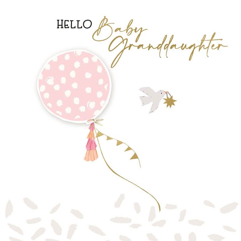 Balloon Baby Granddaughter Card | Hammond Gower PCT078