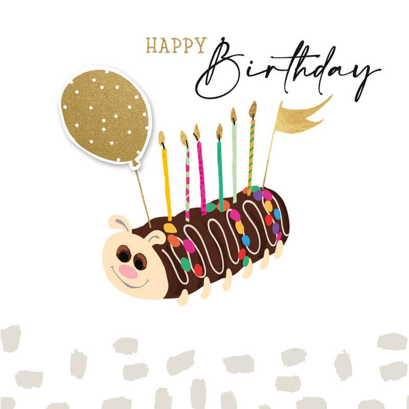 Birthday Caterpillar Cake Card | Hammond Gower PCT019