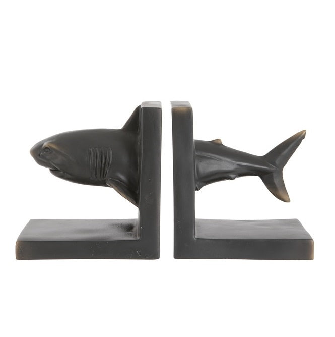 London Ornaments Bronze Shark Bookend Pair in Southend at Under the Sun shop