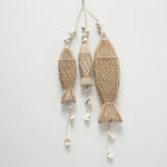 Set of 3 Carved Wooden Fish