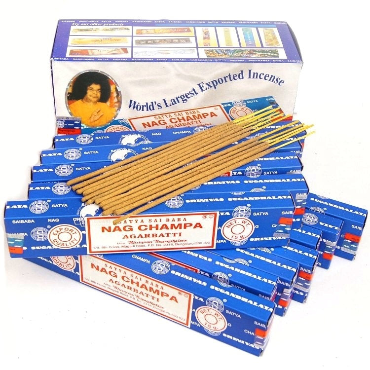 Sai Baba Nag Champa incense sticks at Under the Sun Southend shop