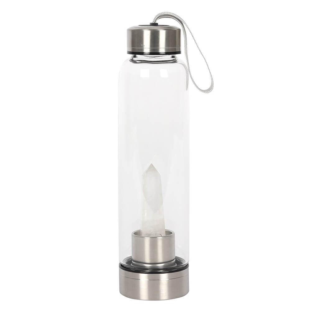 Quartz Energising Glass Water Bottle