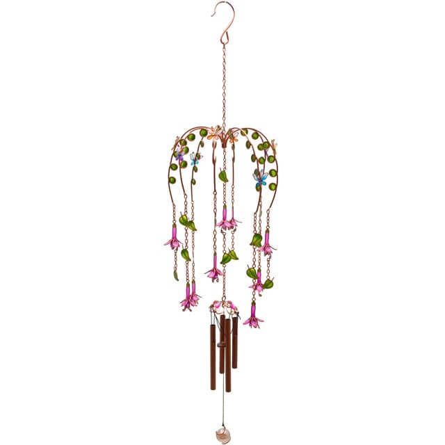 Colourful Fuchsia Flower Wind Chime