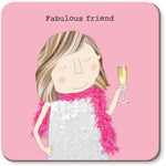 Fabulous Friend Coaster by Rosie Made A Thing, Under the Sun Southend stockist