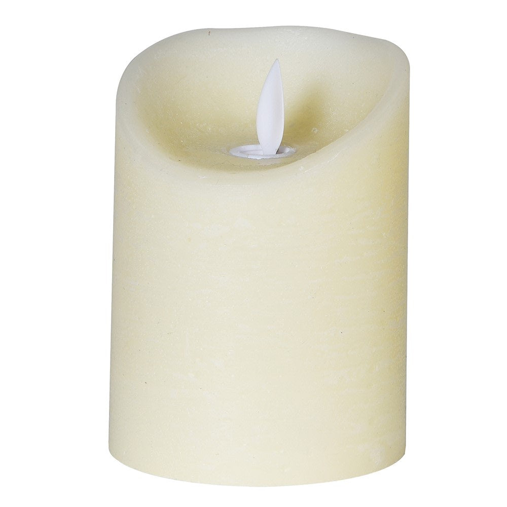 Ivory Flameless LED Pillar Candle 10cm