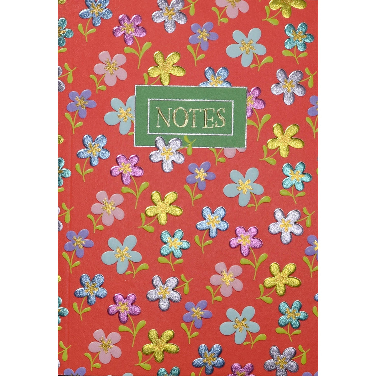 Red Flowers A6 Lined Notebook by Wendy Jones Blackett at Under the Sun Southend shop