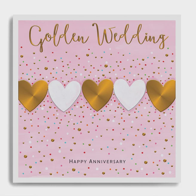 Golden Wedding Card Happy Anniversary