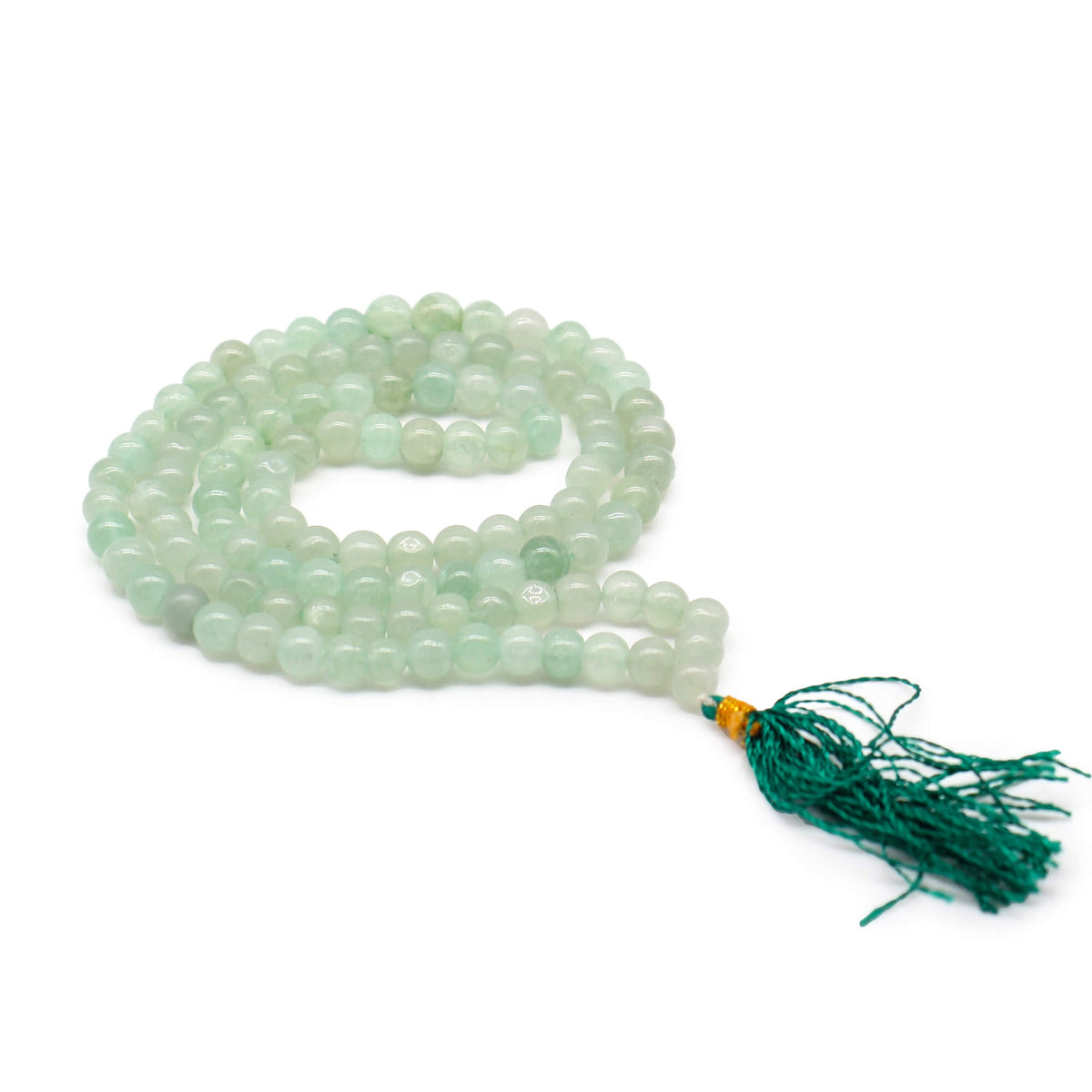 Green Aventurine 108 Bead Mala Necklace