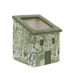 Green and White House Planter