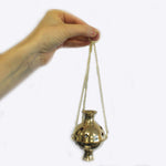 Hanging Brass Resin Incense Burner
