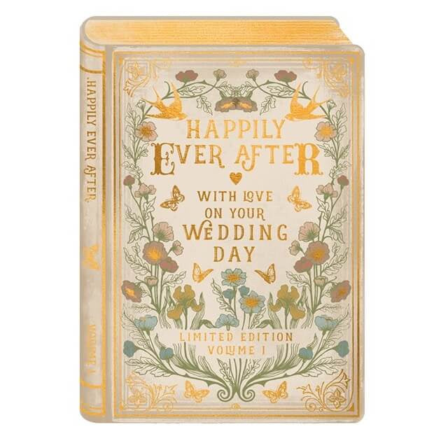Happily Ever After book wedding Card Card by Art File at Under the SUn Southend