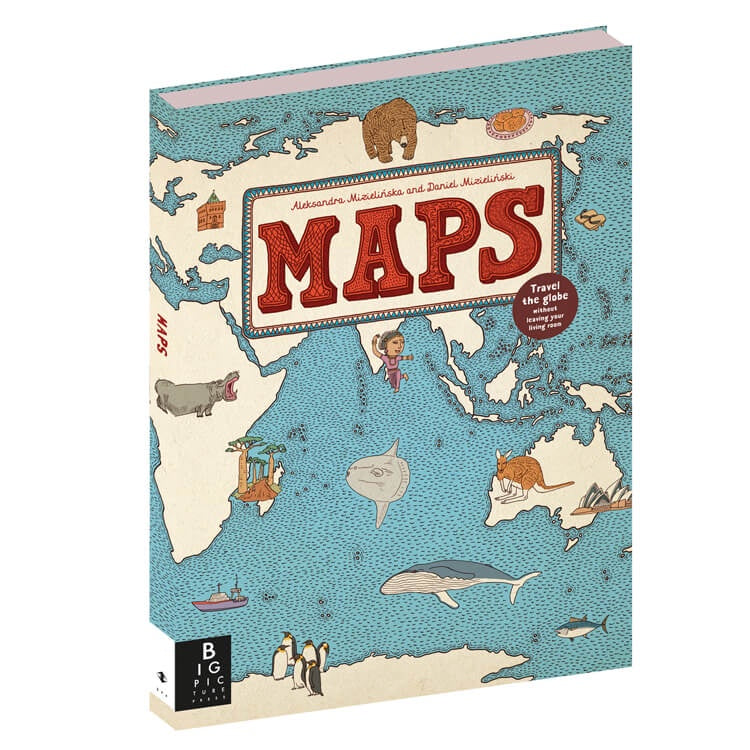 Illustrated Maps | Travel the Globe Book