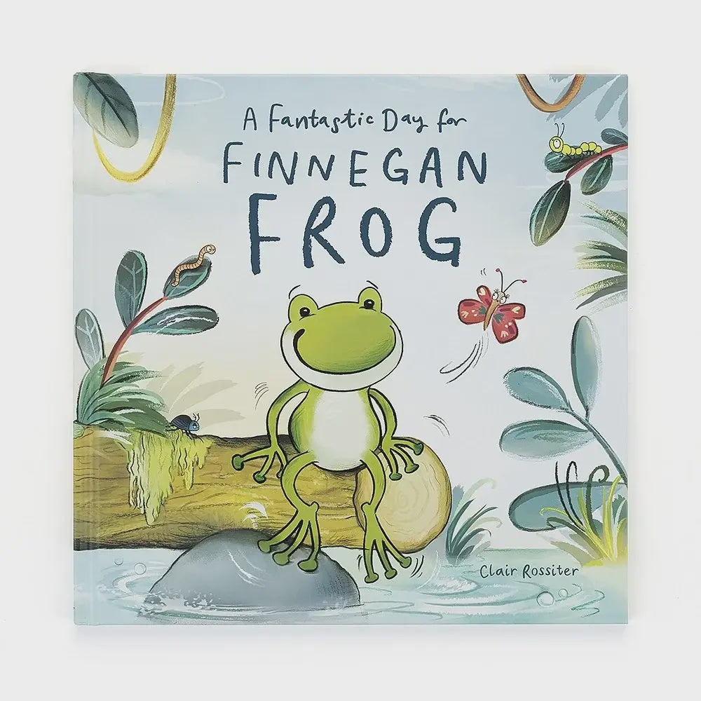 Jellycat Book A Fantastic Day for Finnegan Frog at Under the Sun shop Southend