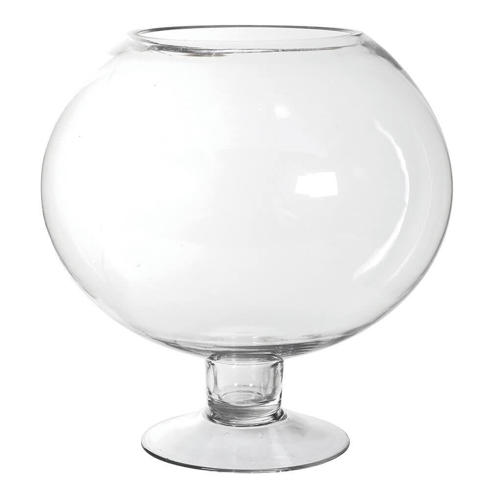 Large Open Glass Globe Vase