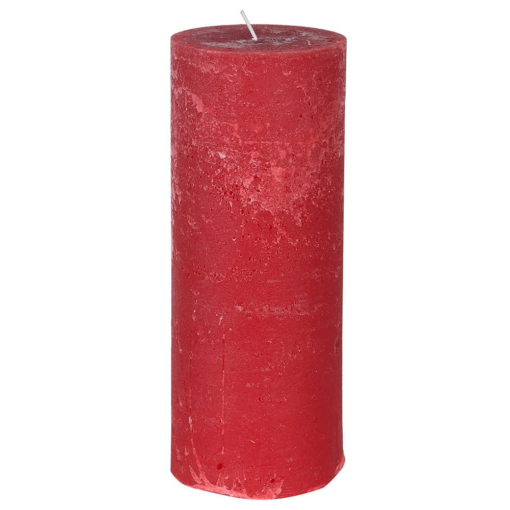 Rustic Red Cedar & Balsam Pillar Candle 25cm at Under the Sun Southend