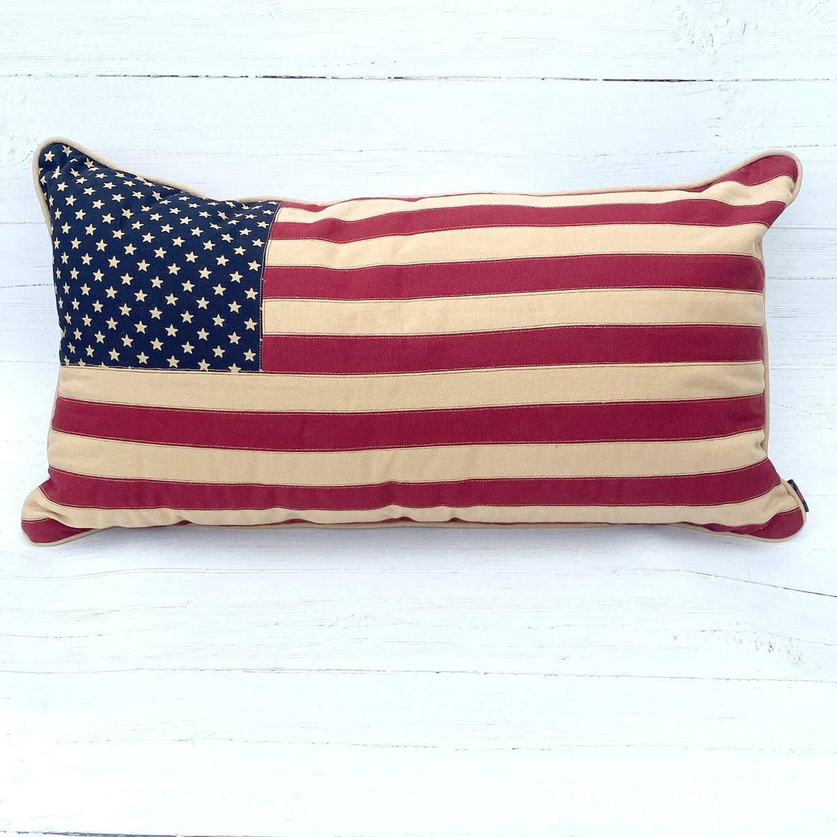Buy Large Vintage Glory American Flag Cushion in Southend at Under the Sun shop