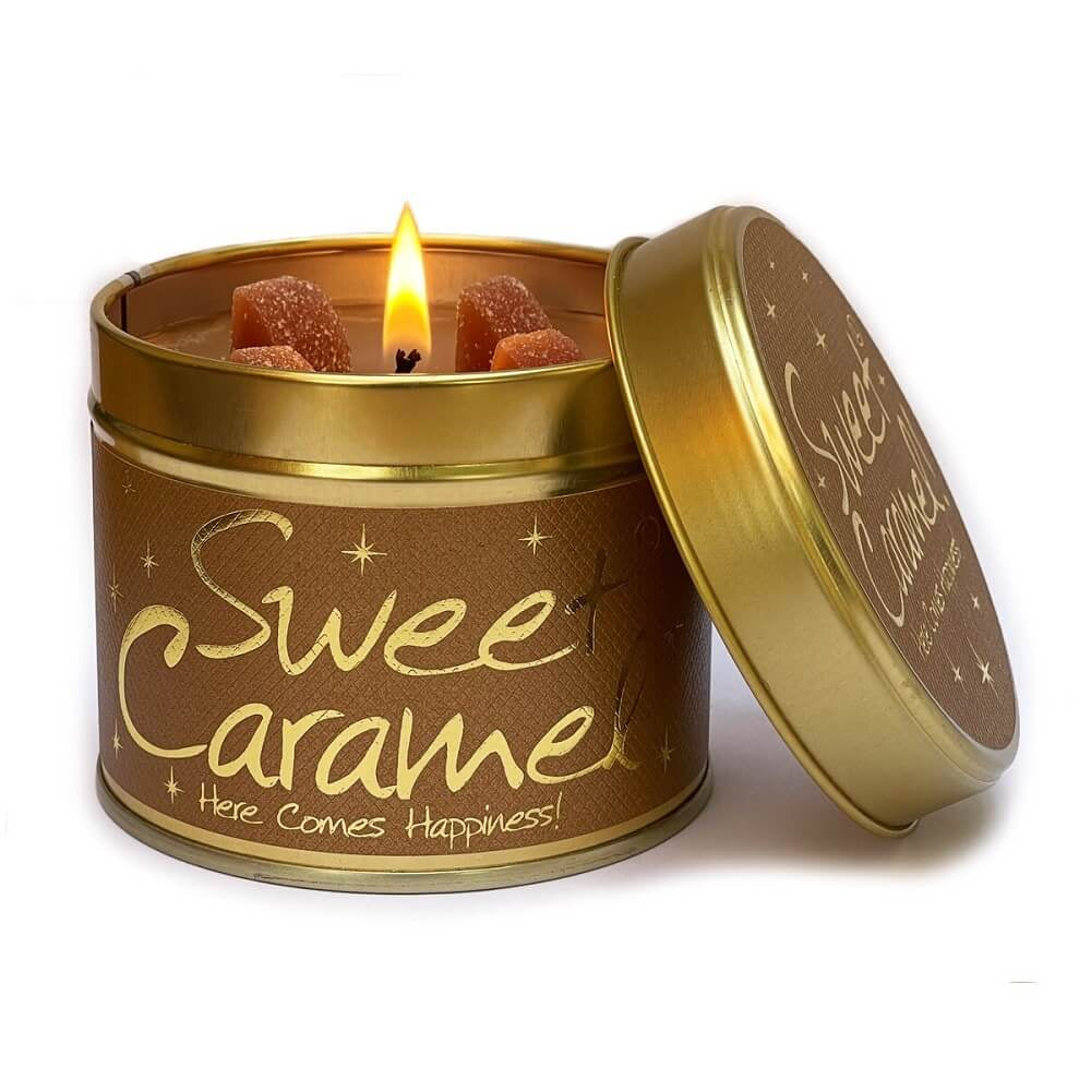 Lily-Flame Candle Tin | Sweet Caramel