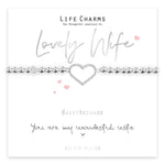 My lovely wife Life Charms bracelet at Under the Sun Southend stockist