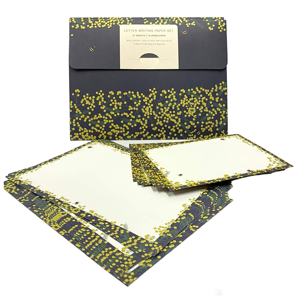 Mimosa & Bee Letter Writing Paper Set