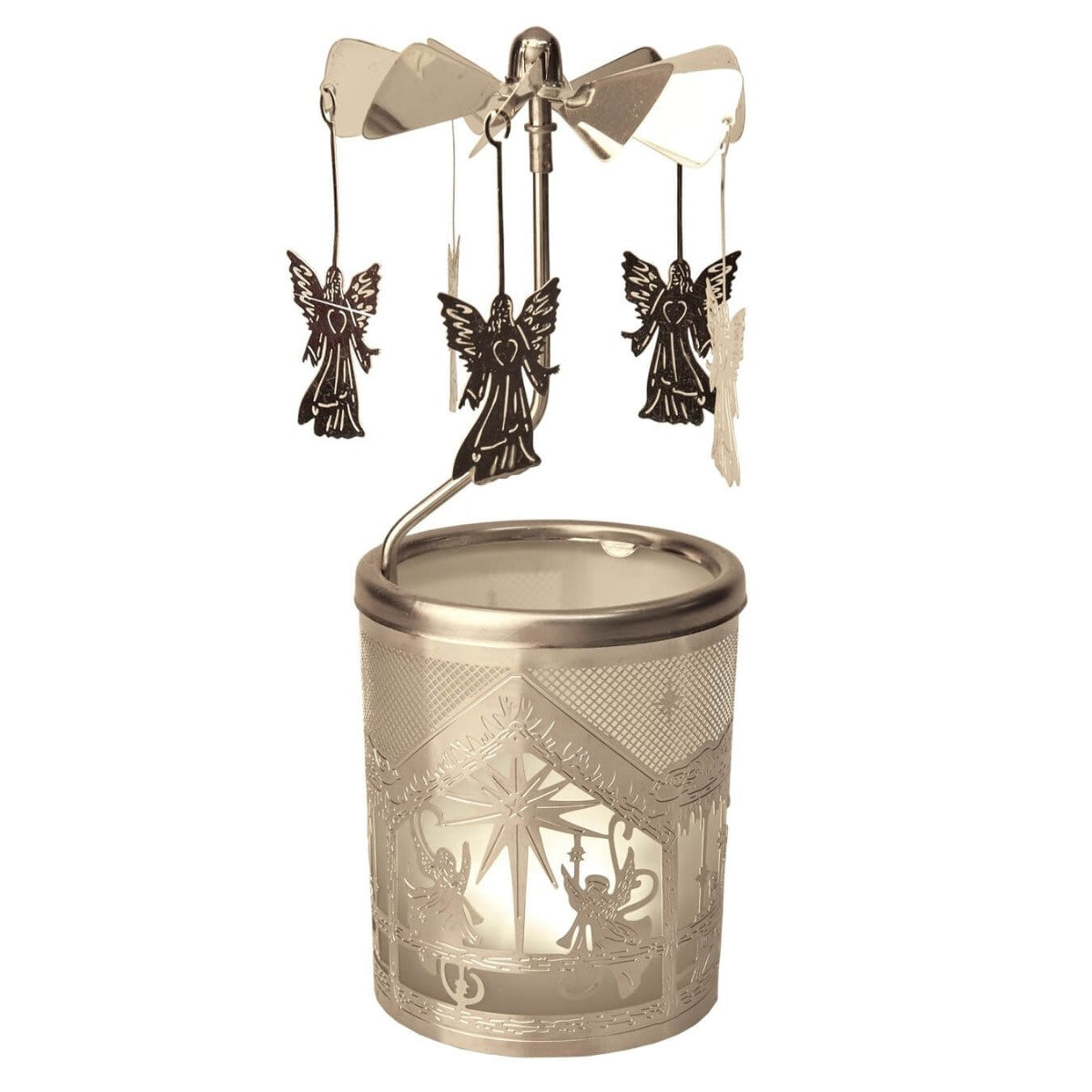 Nativity Scene Tealight Spinner Carousel