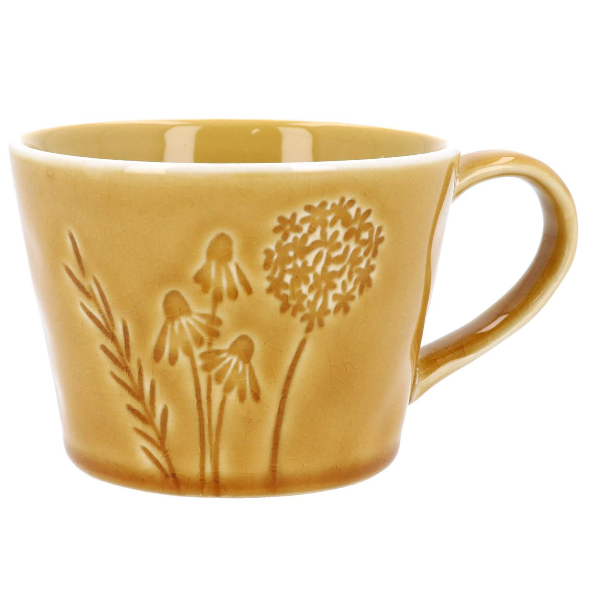 Ochre Meadow Stoneware Mug | Gisela Graham