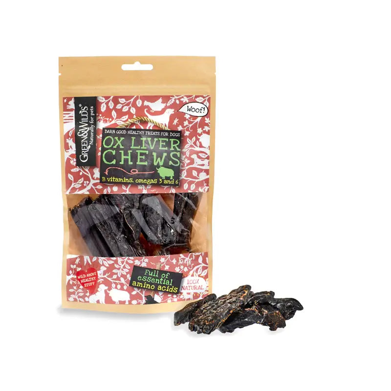Ox Liver Chews 100g Green & Wilds