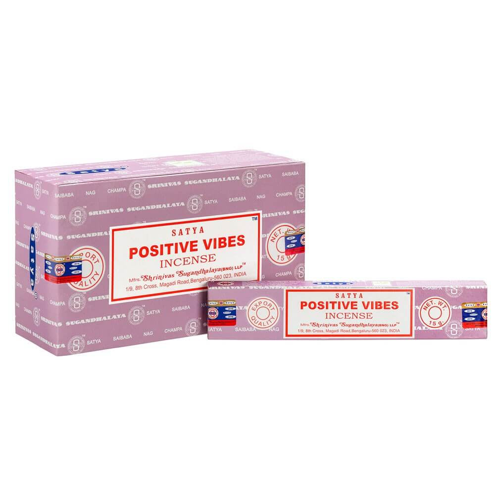 Positive Vibes Satya Incense Sticks at Under the Sun Southend shop