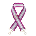Purple White & Silver Bag Strap
