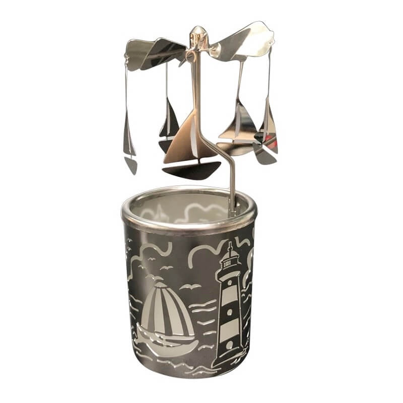 Sailing Boat Tealight Candle Spinner Carousel