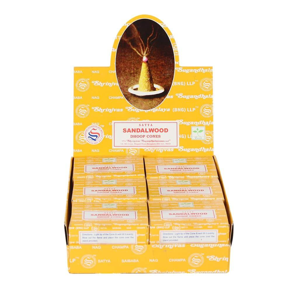 Sandalwood Incense Cones Sai Baba Satya