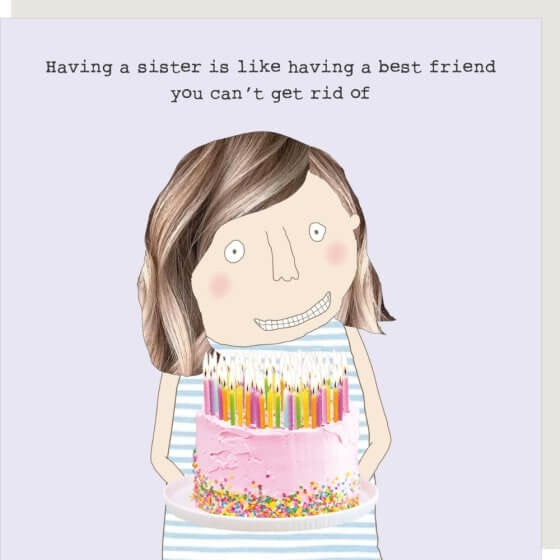 Sister is Best Friend Card by Rosie Made a Thing at Under the Sun shop Southend