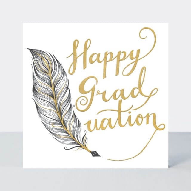 Quill & Pen Happy Graduation Card