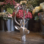 Alu. Stag Antler Tealight Holder. H49cm