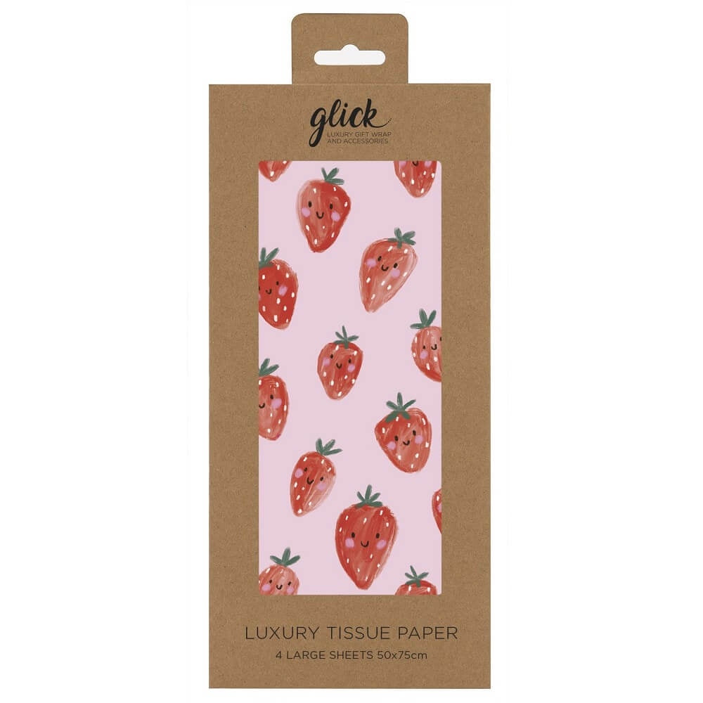 Sweet Strawberries Print Tissue Paper