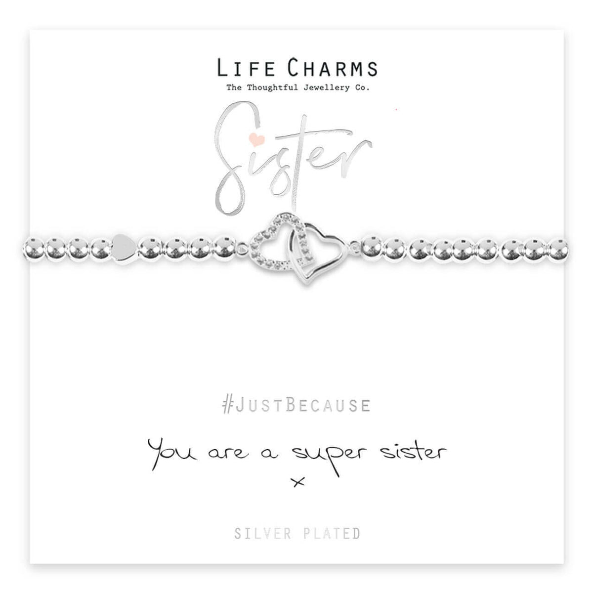 Super Sister Life Charms Bracelet