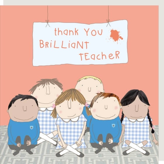 Thank you Brilliant Teacher Card | Rosie Made a Thing