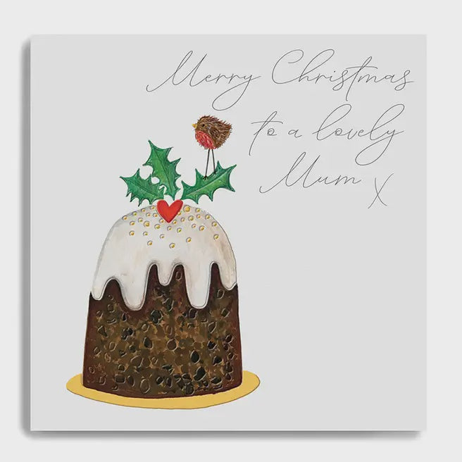 Xmas PuddingLovely Mum Christmas Card